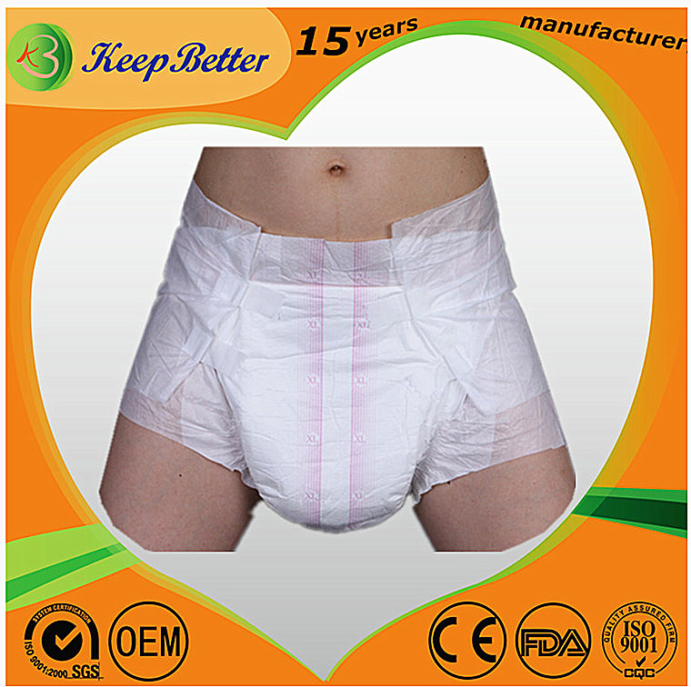 Medical Supply Disposable Incontinence Product Printed Bariatric Adult Diaper OEM Privatelabel Wholesale Premium Quality Thick Absorbent Pant Nappy Brief Diaper