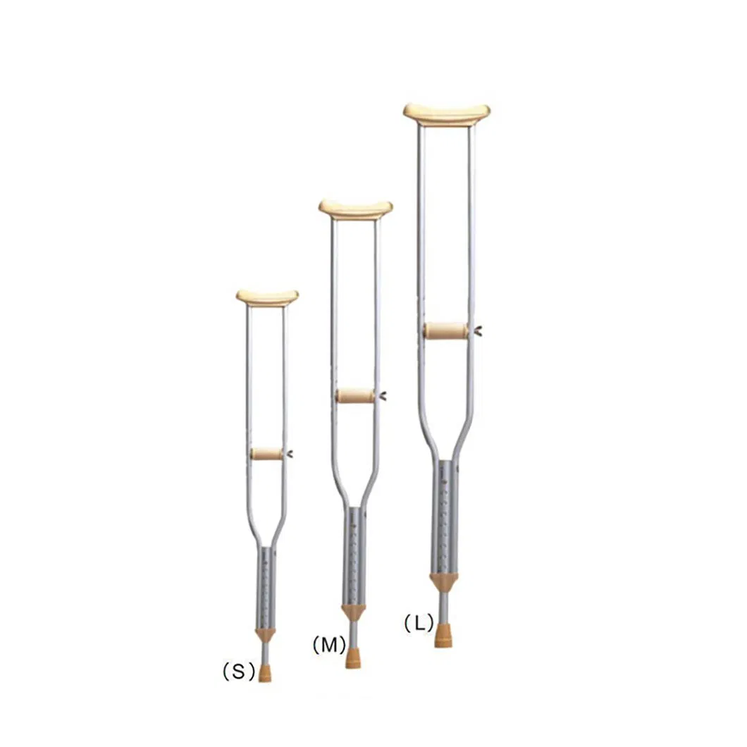 Orthopedic-Recommended Disabled Walking Stick Cane Axillary Underarm Crutches for Disabled Aluminum Alloy