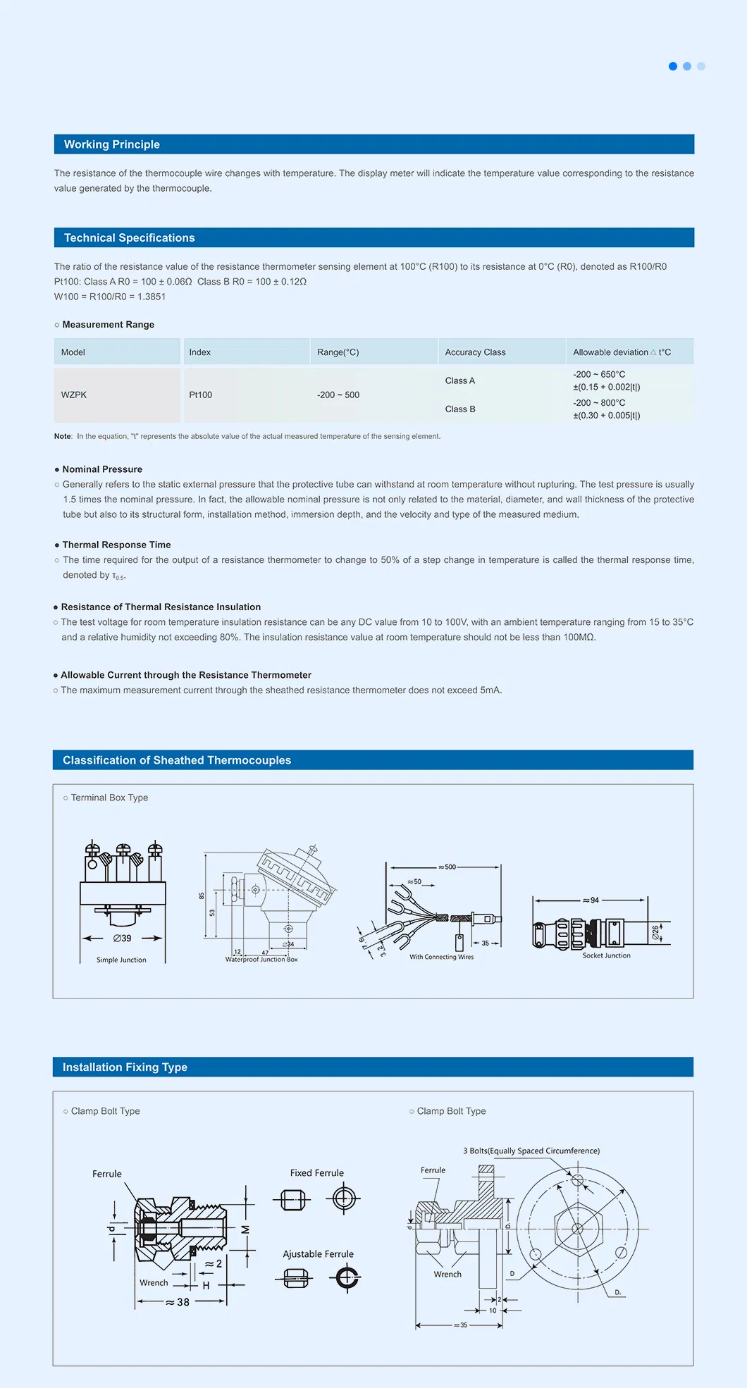 High-Precision Sheathed Resistance Thermometer 3