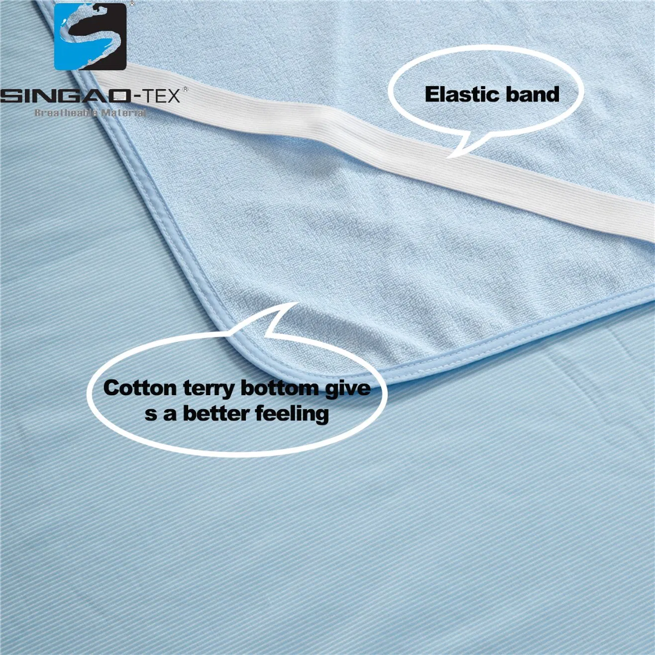 Waterproof Cooling Pad Noiseless Mattress Cover Hypoallergenic Elastic Anti-Mite Bed Bug Proof