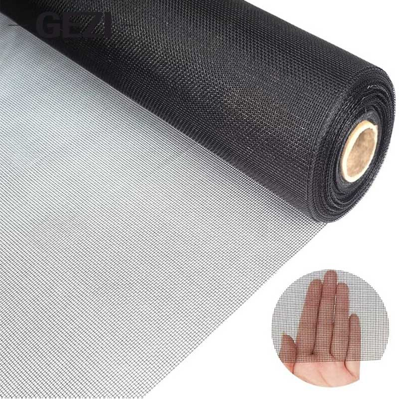 18X16 20X20 Grey Black White Brown PVC Coated UV Resistant Fire Retardant Corrosion Resistant Durable Washable Flexible Fiberglass Fly Insect Window Mesh Screen