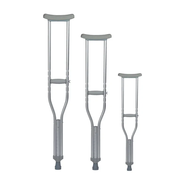 Aluminum Axillary Crutches Side View