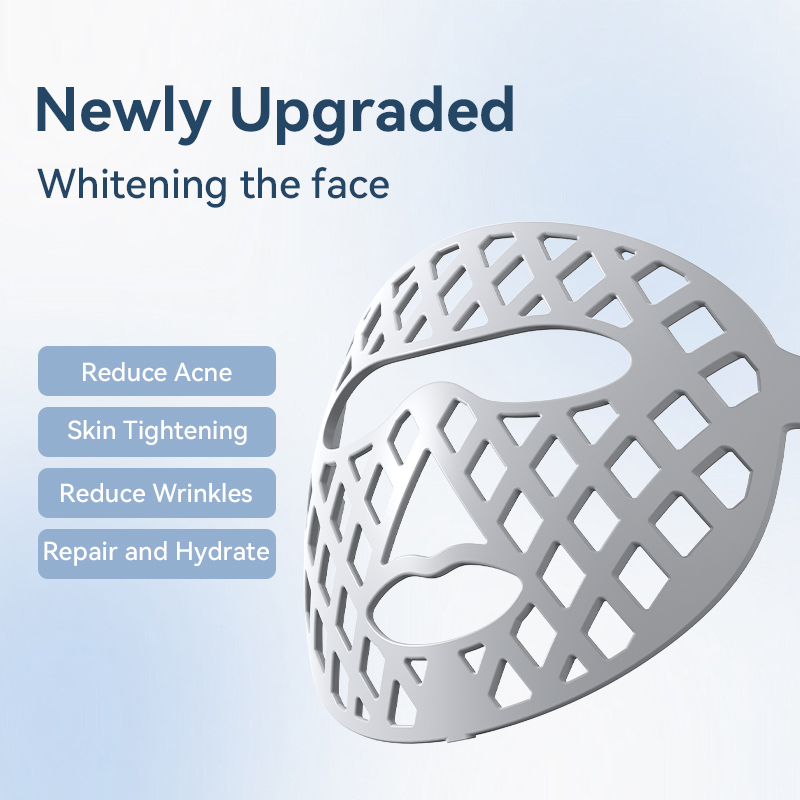 Hot Sell Customize Rechargeable 7 Colors Red Light Therapy Mask 3 in 1 Home Use Face LED Mask for Facial Beauty