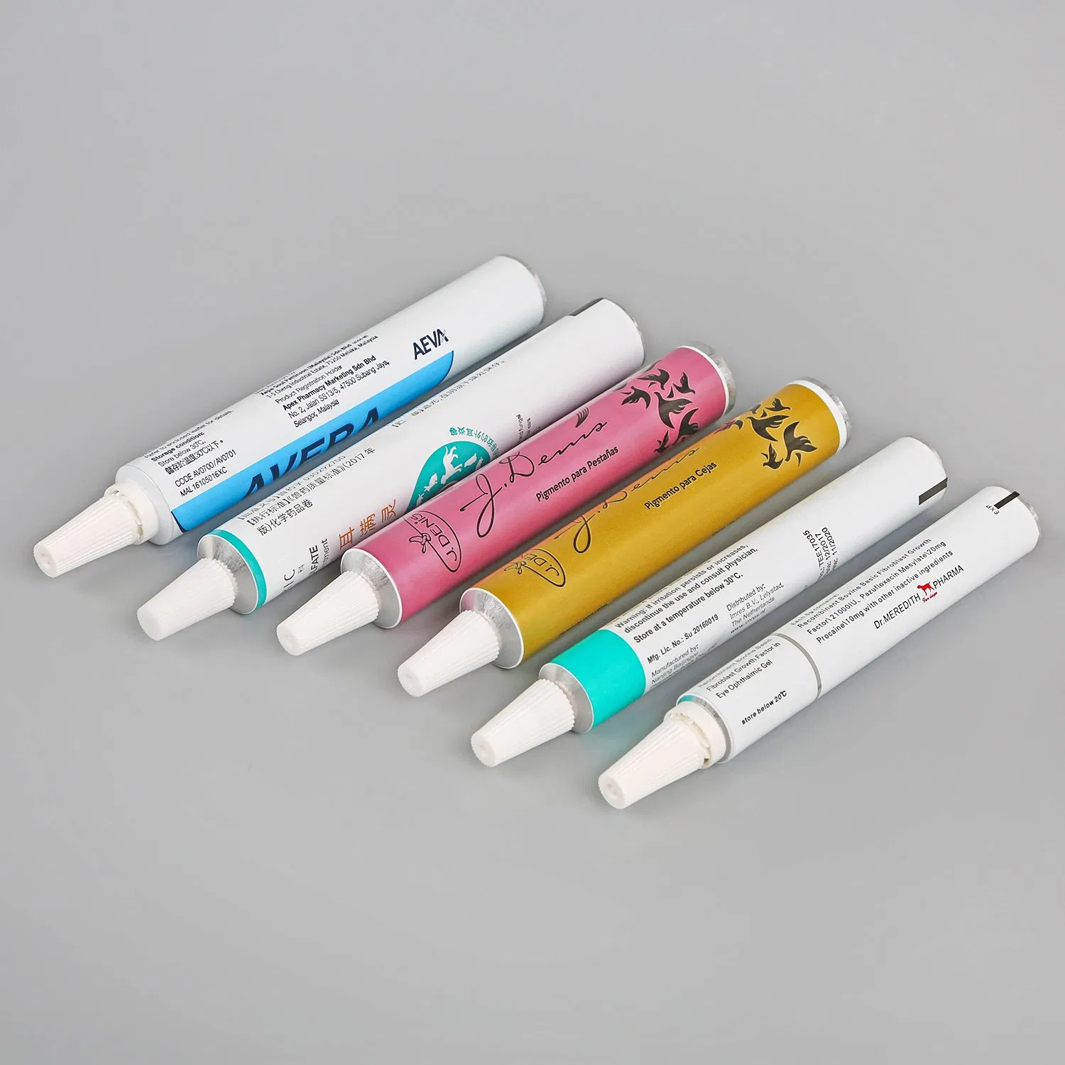 Non Toxic Hygienic Aluminum Cosmetic Tubes Any Colors Available for Pharmacy