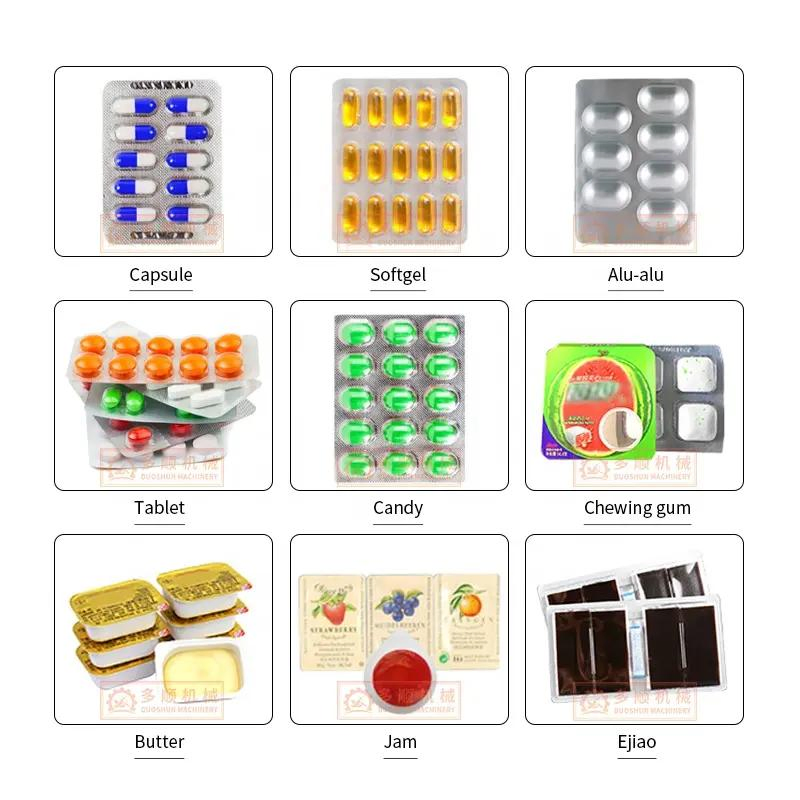 Dpp-115 140 Professional Pharmacy Milk Tablet Capsule Aluminum Blister Packing Machine Hot Forming Packaging