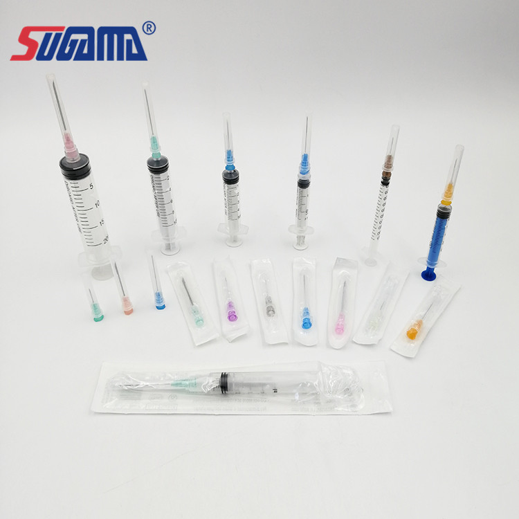 1ml 3 Ml 5ml 10ml Disposable Plastic Luer Lock Syringes with Needle