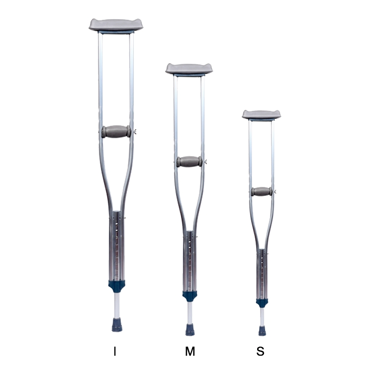 Rollator Walker Underarm Crutch Basic Adjustable Adult Hospital Aluminum Walking Stick