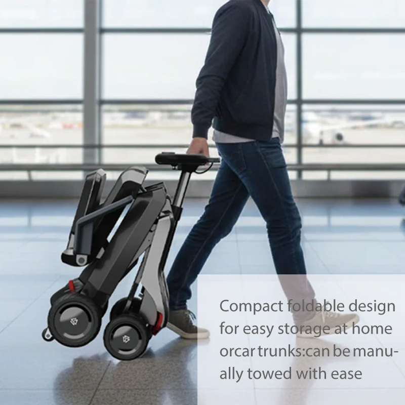 Latest Model of Automatic Folding Electric Mobility Rollator Walker Walking Aid Scooter for Seniors