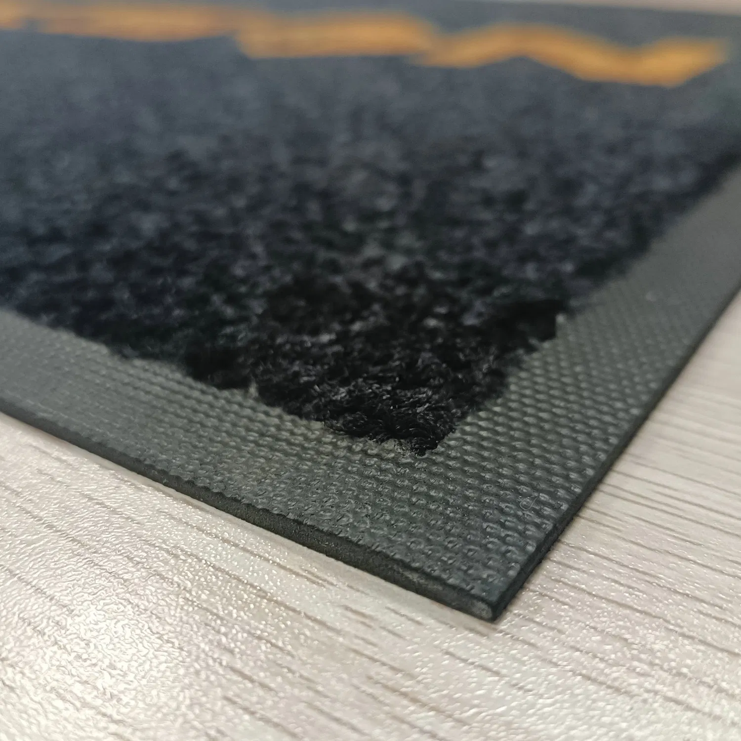 Custom Anti-Slip Tufted Door Mat with Rubber Backing Washable Nylon Floor Mat with Hotel Logo Outdoor Round Printing Doormat