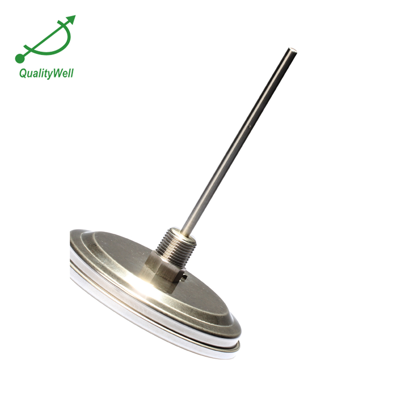Hermetically Sealed Bezel Back Connection Mechanical Temperature Instrumentation Thermometer