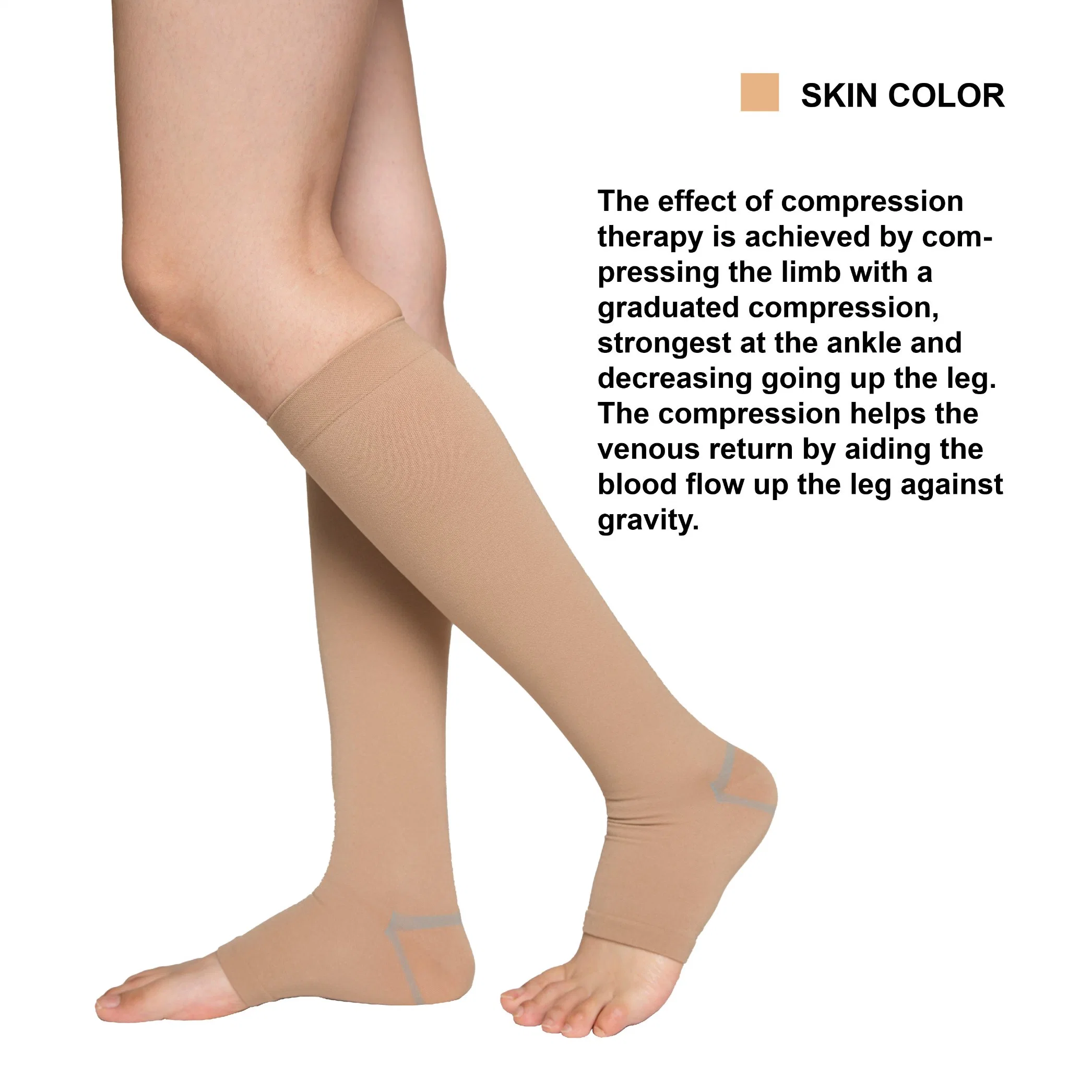 Wholesale 34-46mmhg Thigh High Class III (AD-301) Medical Compression Socks Stocking