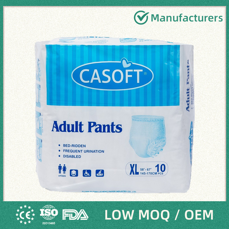 Whole Sales OEM High Quality Disposable Adult Briefs Diaper for Elderly with CE FDA ISO13485 Adult Diaper