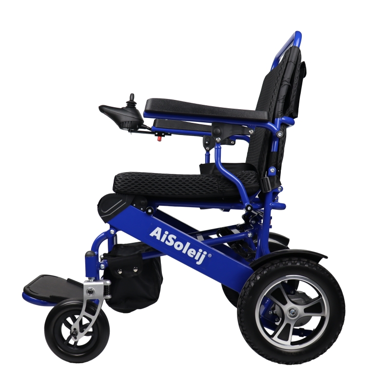 Remote Control Aluminium Folding Power Wheelchair Light Weight