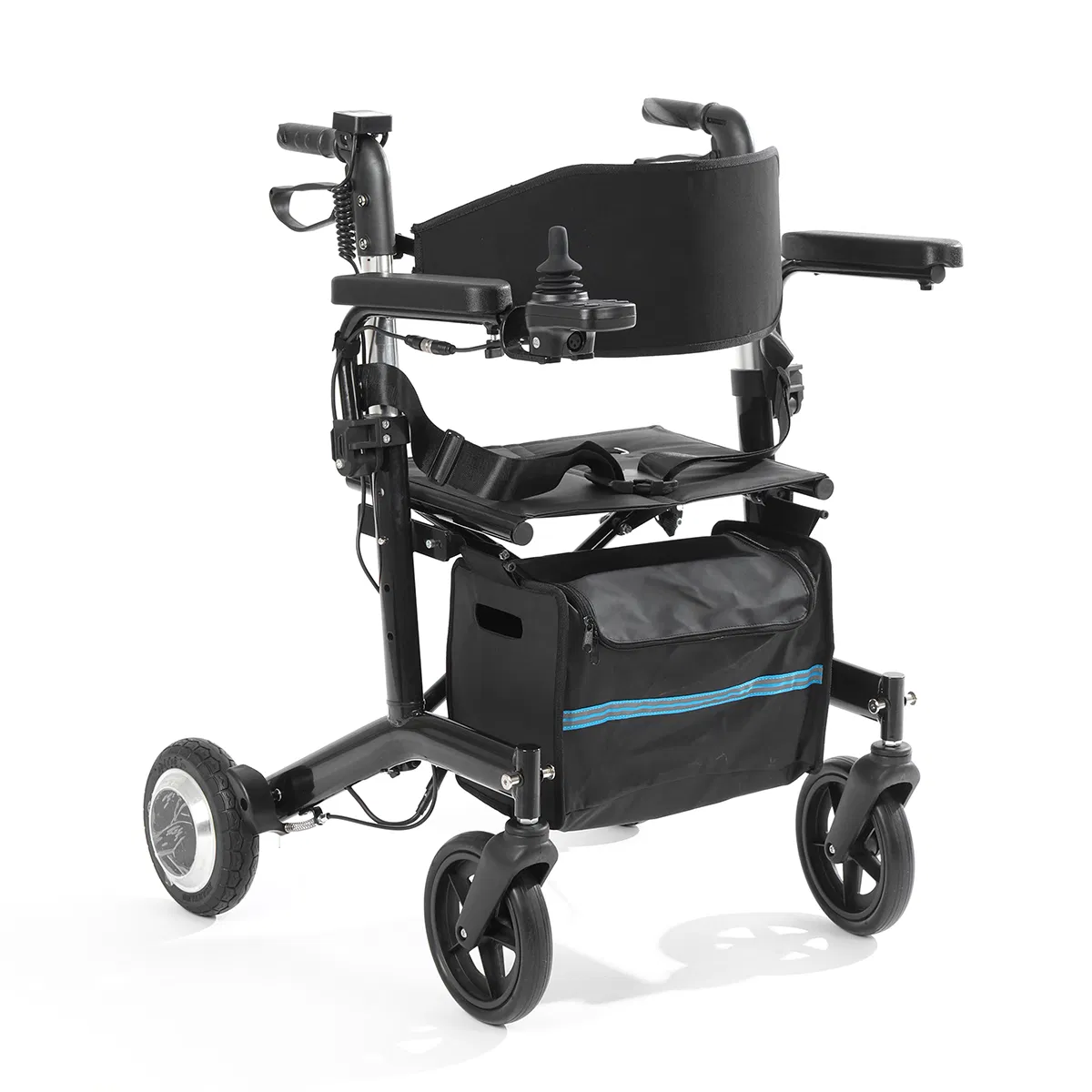 Baichen New Adults 4 Wheel Foldable Lightweight Aluminum Alloy Seniors Walking Aid Rollator with Seat