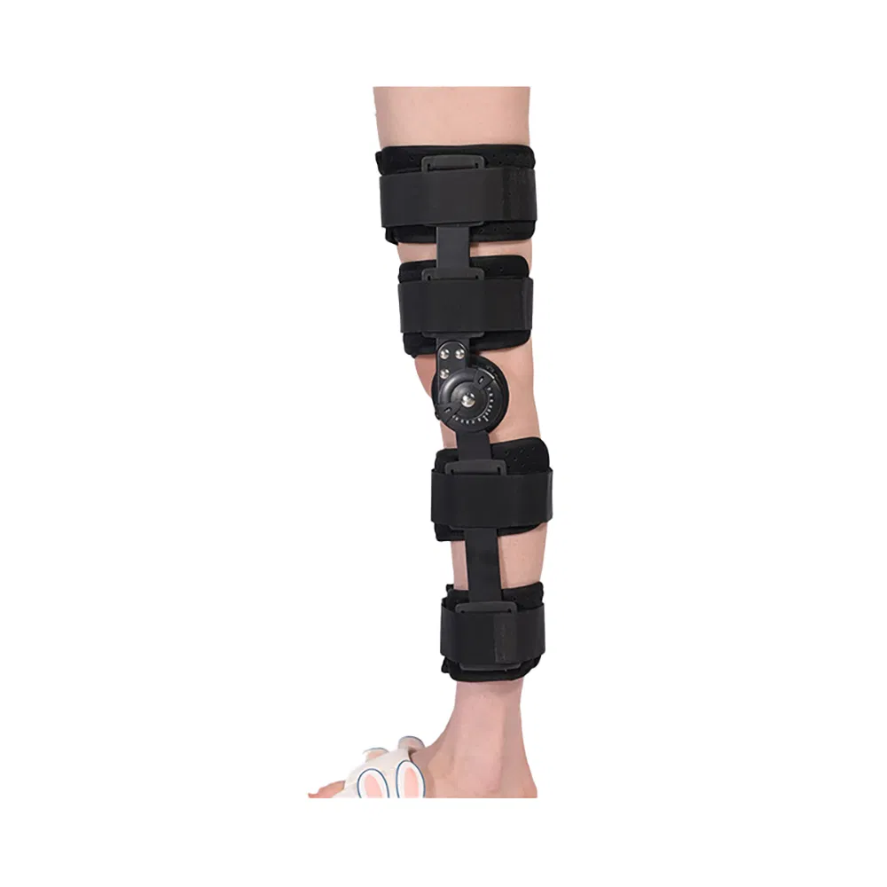 Adjustable Orthopedic Knee Brace Immobilizer Hinged ROM Knee Brace for Adult