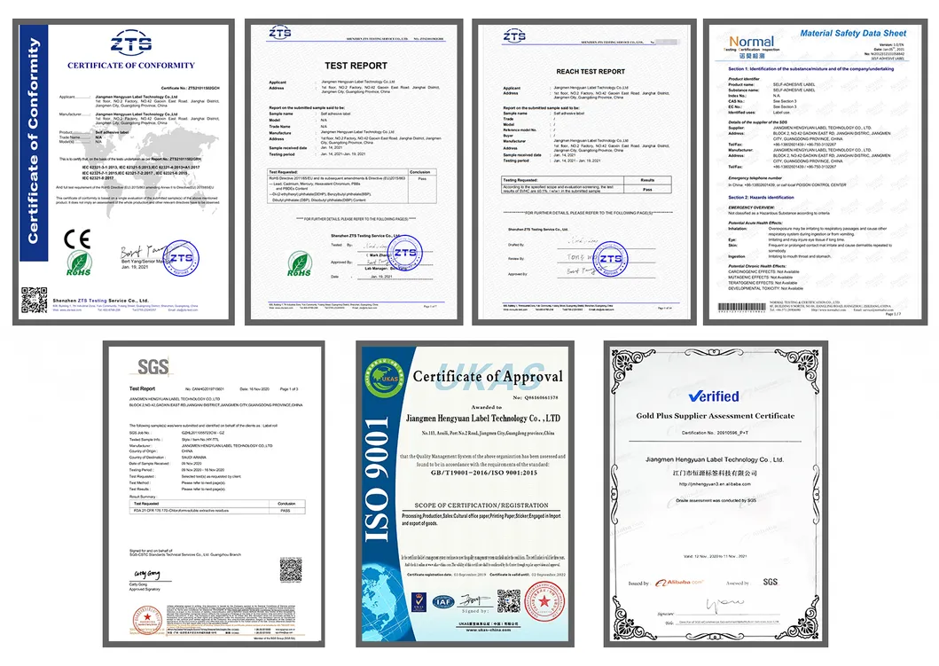 Certifications and Production