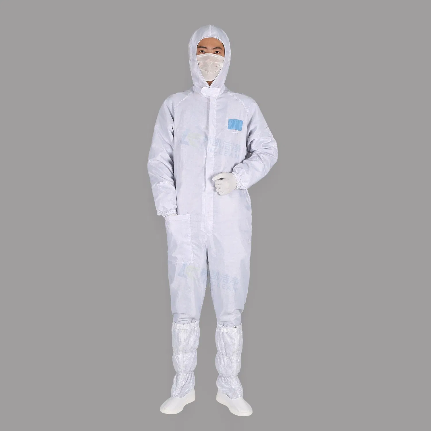 New Polyester 5mm Grid ESD Washable Work Cloth Antistatic Uniform Work Uniform ESD Garment