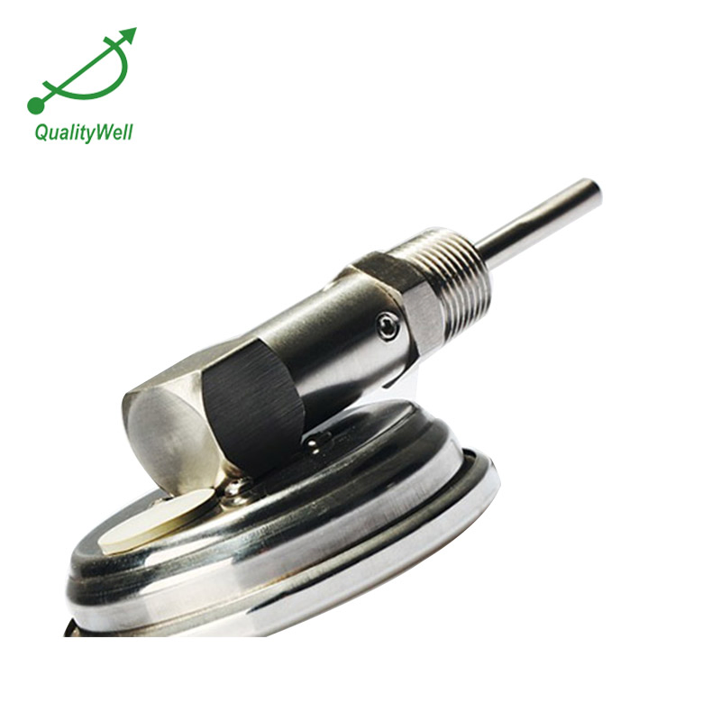 Bottom Connection Solar Powered Factory Equipment Pipeline Equipment Digital Thermometer