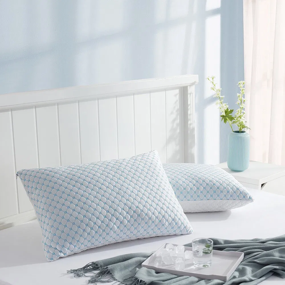 Cooling Memory Foam Pillows Icy Cool Shredded Memory Foam Pillow with Washable Removable Cover