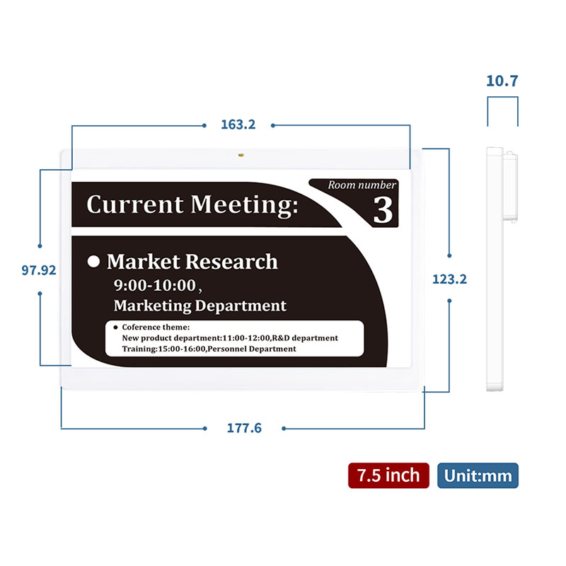 7.5 Inch Digital Price Tag for Retail Store and Pharmacy