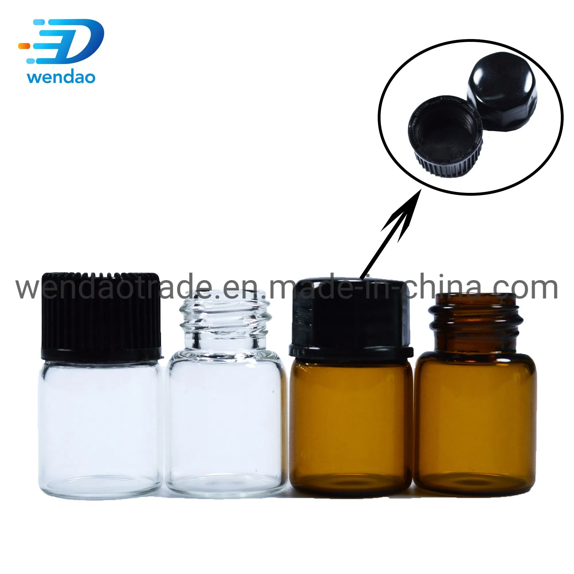 10ml Glass Pharmacy Vials with Rubber Stopper and Cap Pharmacy Vials