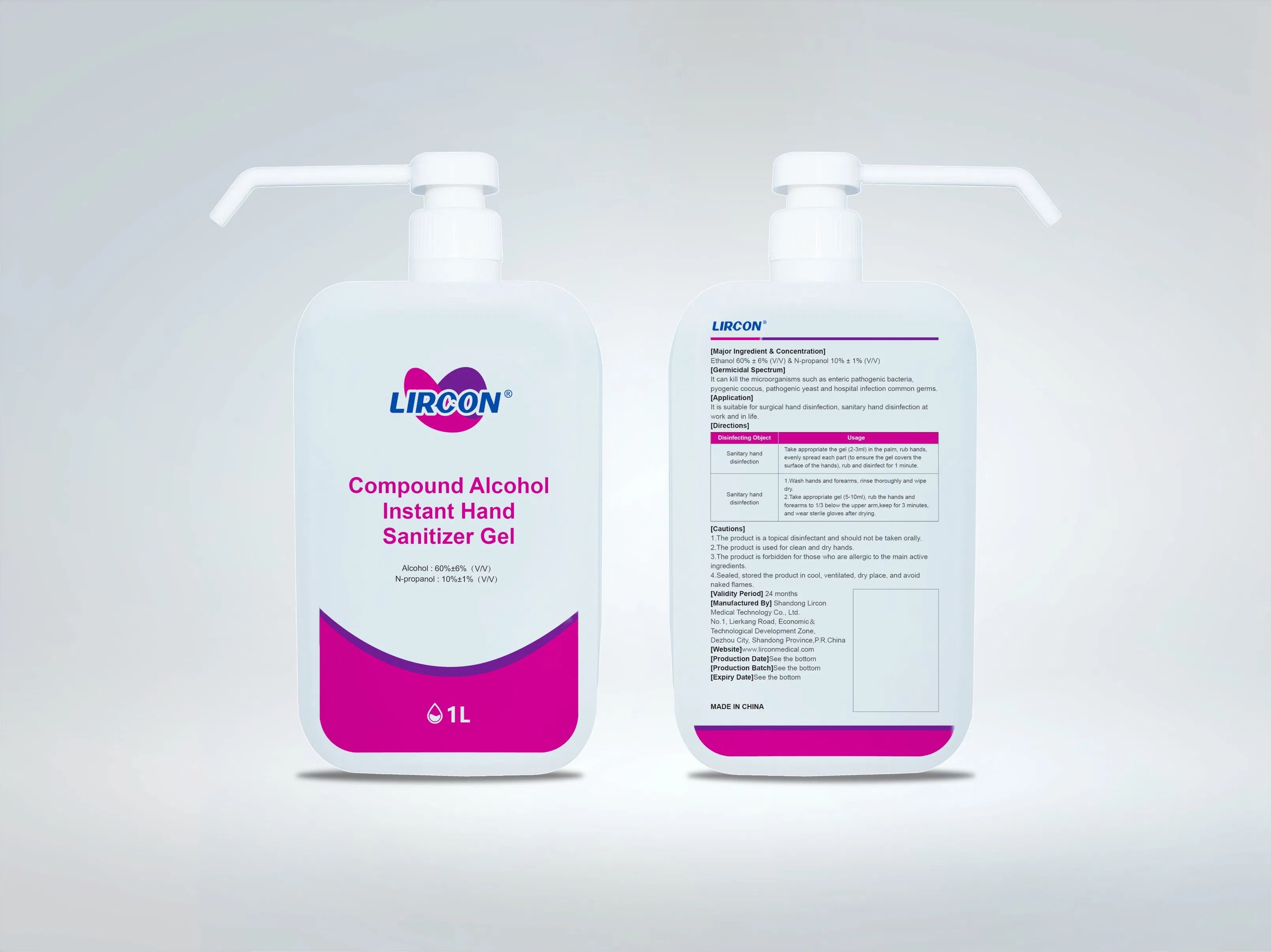 Factory Outlet Store High Quality Pocket Hand Sanitizer Hand-Free Disinfectant of Compound Alcohol Gel