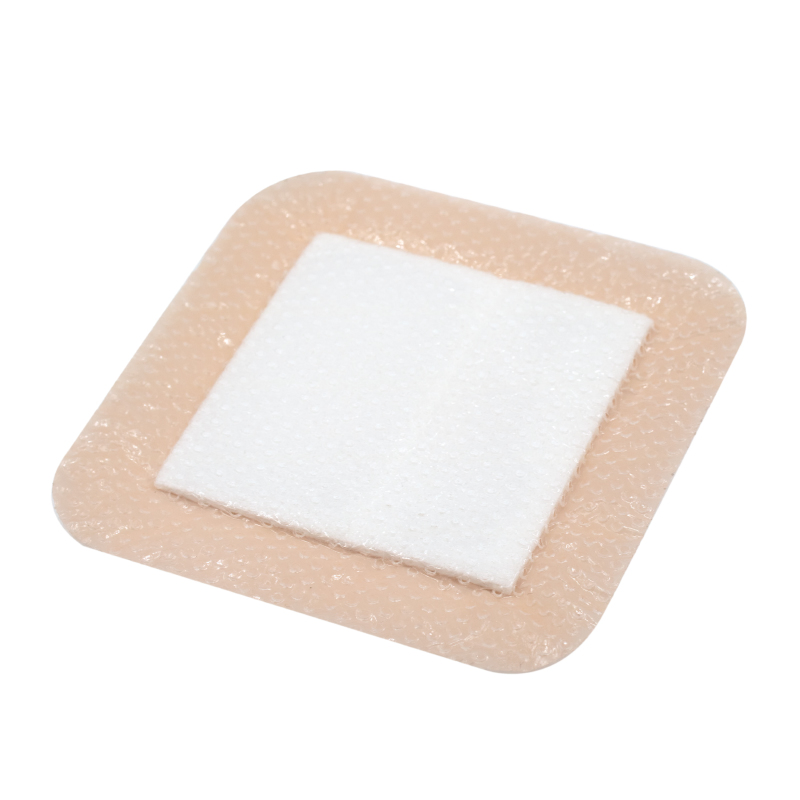 Manufacturer Surgical Medical Disposable CE ISO FDA Gentle Absorbent Soft Bordered Adhesive Wound Dressing Foam Dressing Silicone Foam Dressing