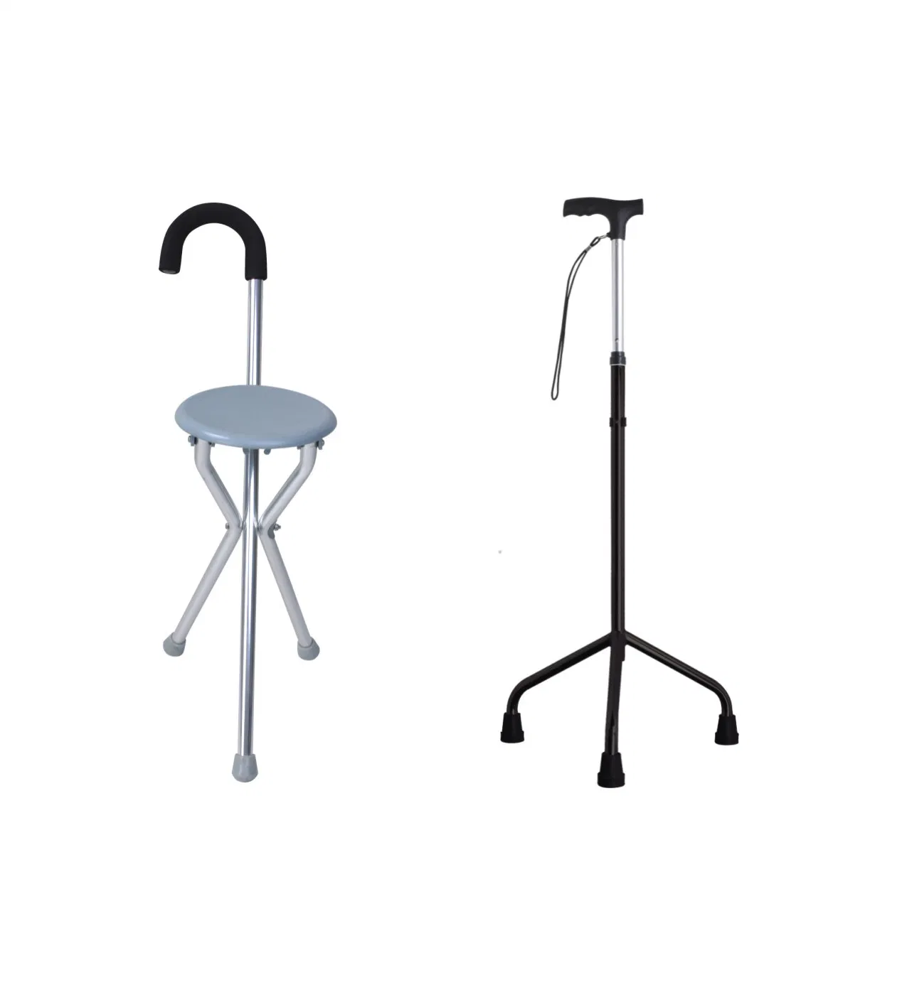 Aluminum Walking Stick, Cane, Crutch with Seat