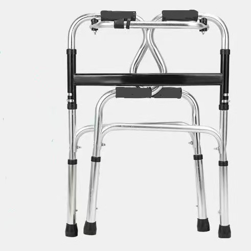 Patient Rehabilitation Equipment Material: Hand Push Walking Aid, Stainless Steel Walking Aid, Foldable Walking Aid