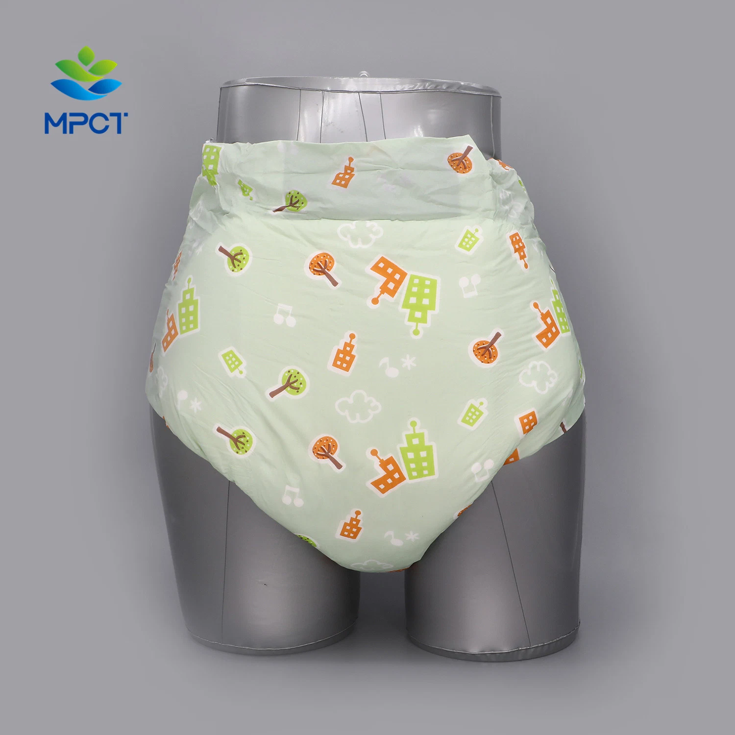 Abdl Adult Diapers High Absorbency and Weight OEM Position Prineted Backsheet Diaper