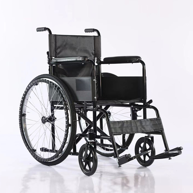 ODM/OEM Durable Comfortable Solid Manual Folding Wheelchair for Clinics