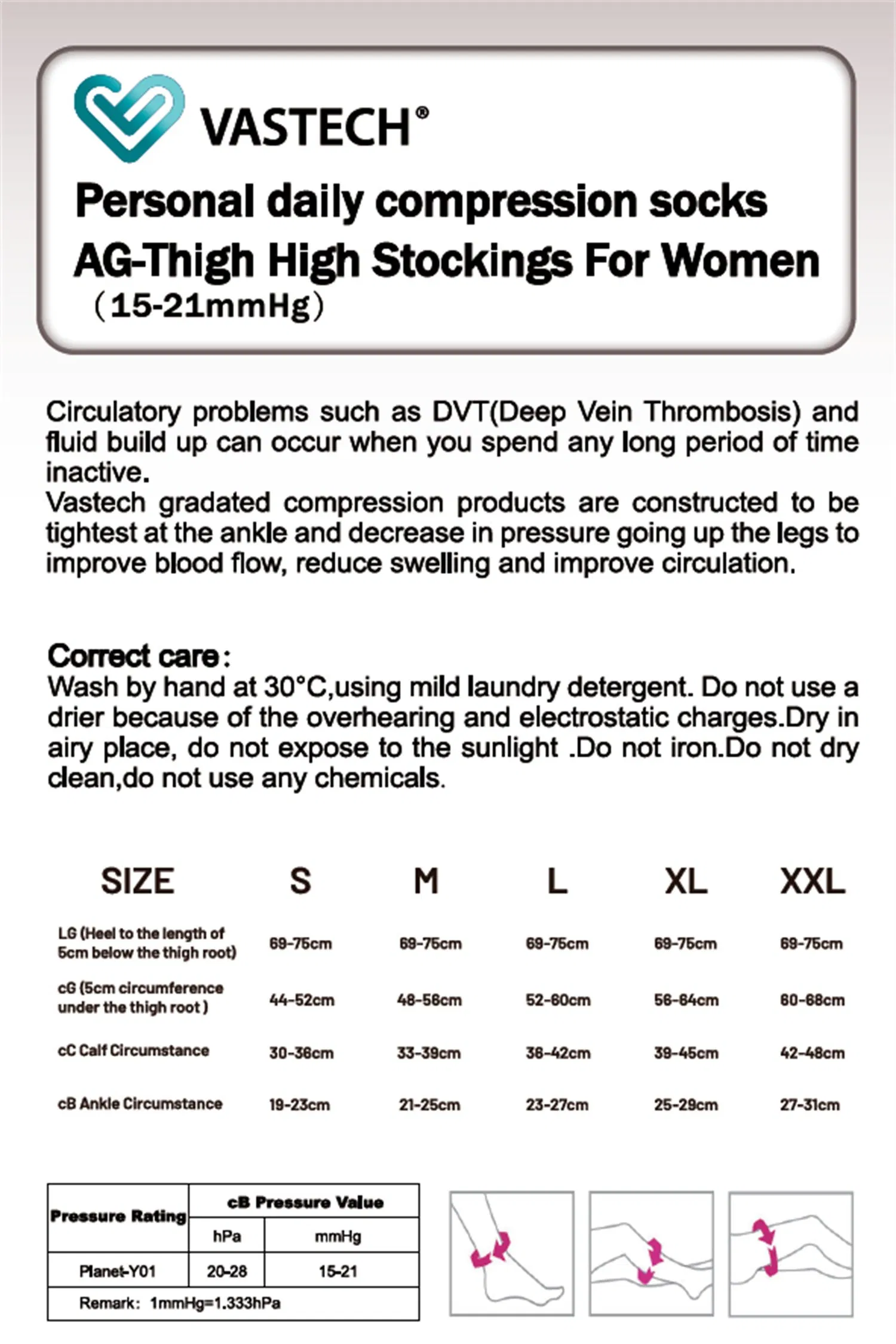 Wholesale15-21mmhg Tight Leggings Open Toe Compression Stocking for Women