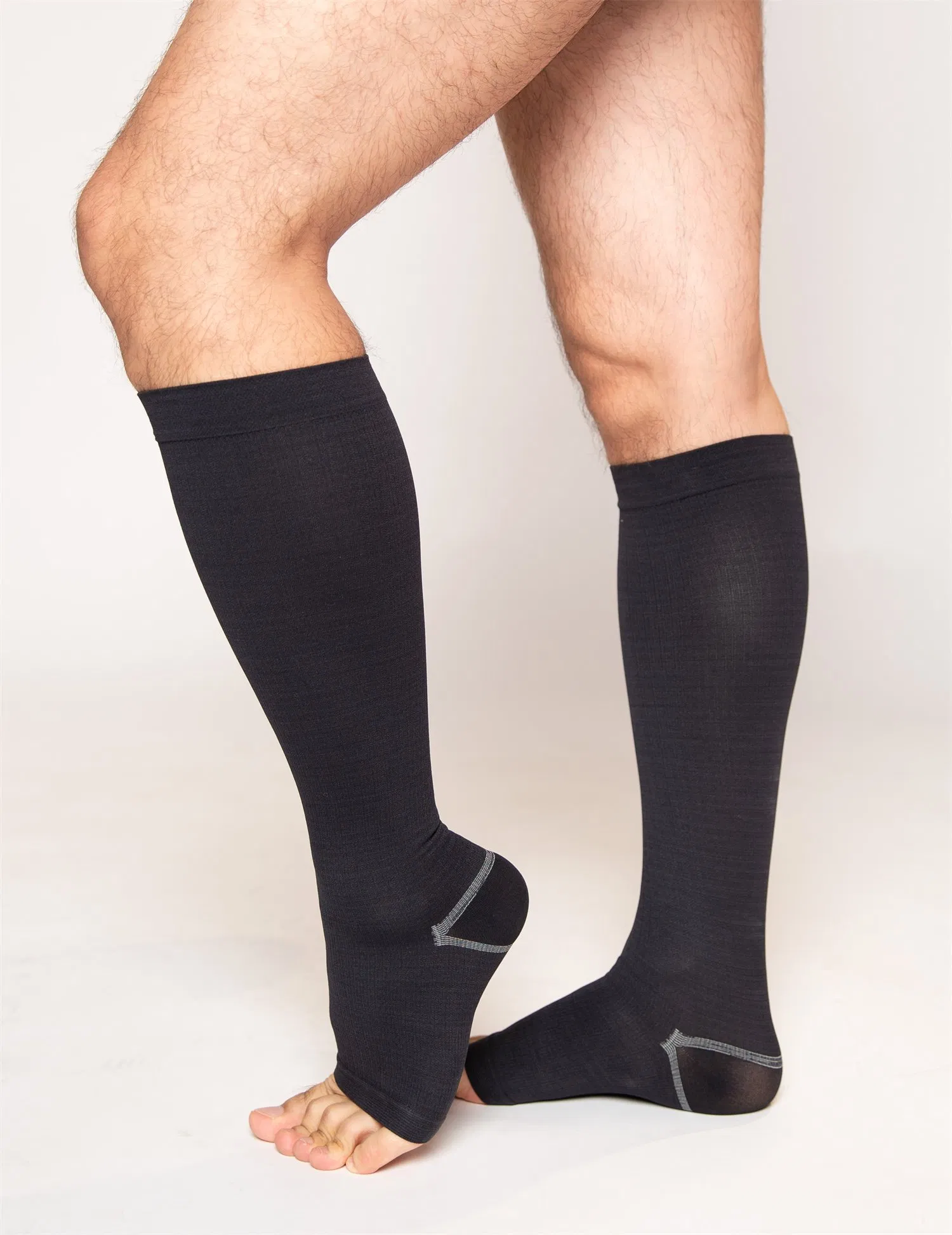 Personal 15-21mmhg Daily Knee High Tight Leggings Sock Compression Stockings for Men