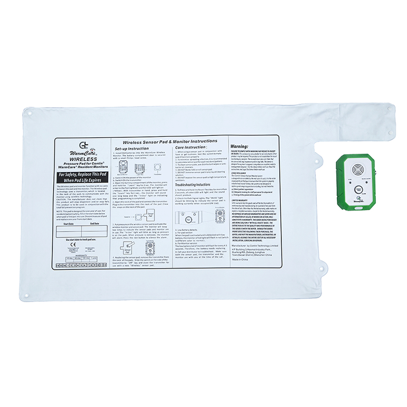 Best Weight-Sensing Fall Management White Wireless Bed Sensor Pad for Hospital