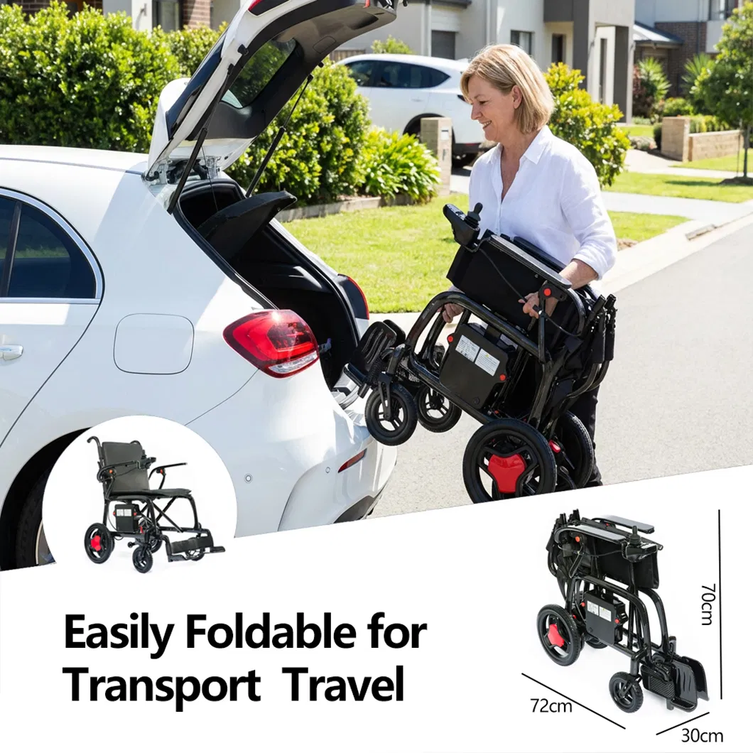 Carbon Fiber Folding Electric Wheelchair for Travel