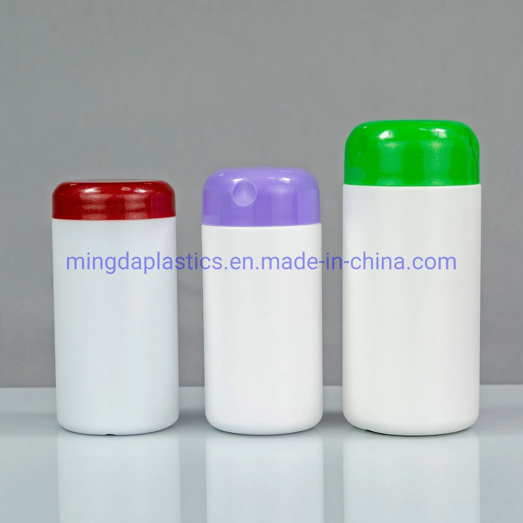 210ml Double Cap Colorful HDPE Pharmacy /Nutrition Packaging Plastic Bottle