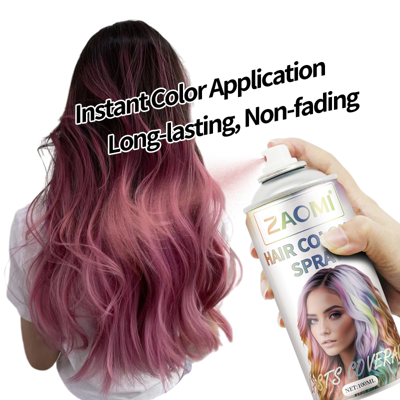 OEM Wholesale Private Label Fast Color Hair Dye Spray Temporary Washable Hair Color Dye Spray for Party