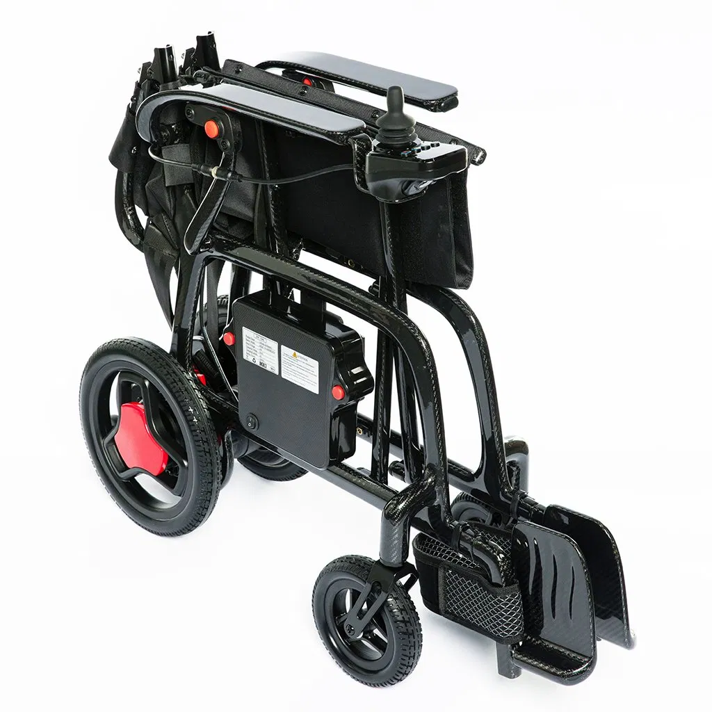 Ultralight Carbon Fiber Folding Electric Wheelchair for Travel