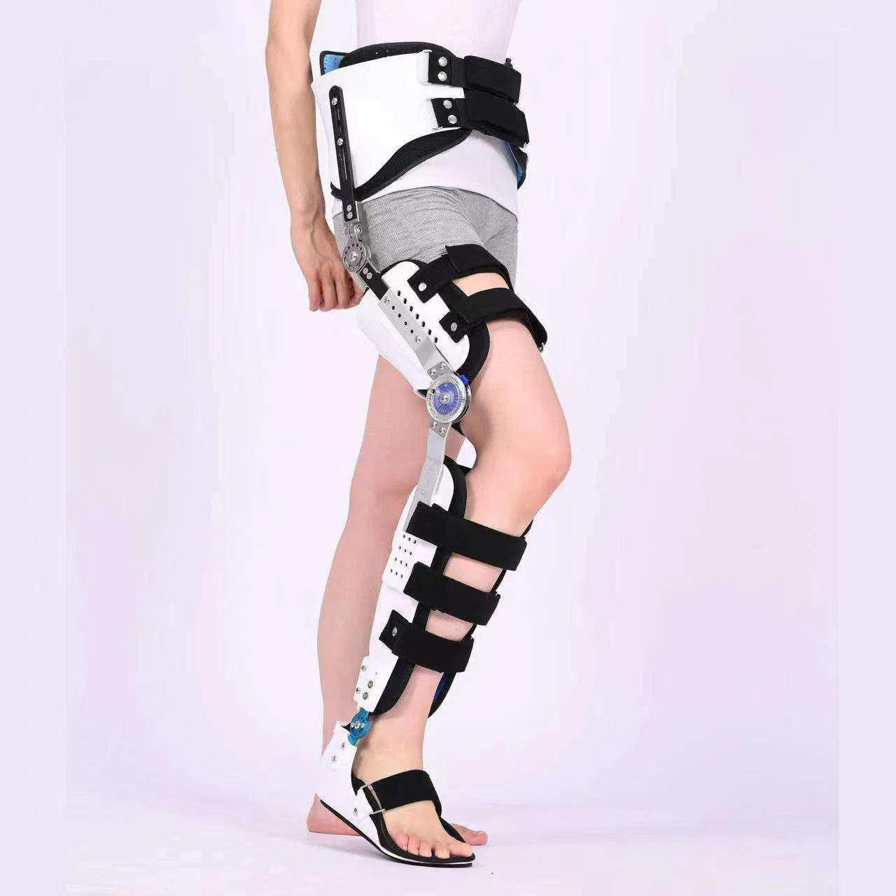 Adjustable Hip Knee Ankle Foot Orthosis Orthopedics Femoral Head Replacement Fracture Rehabilitation Thigh Brace