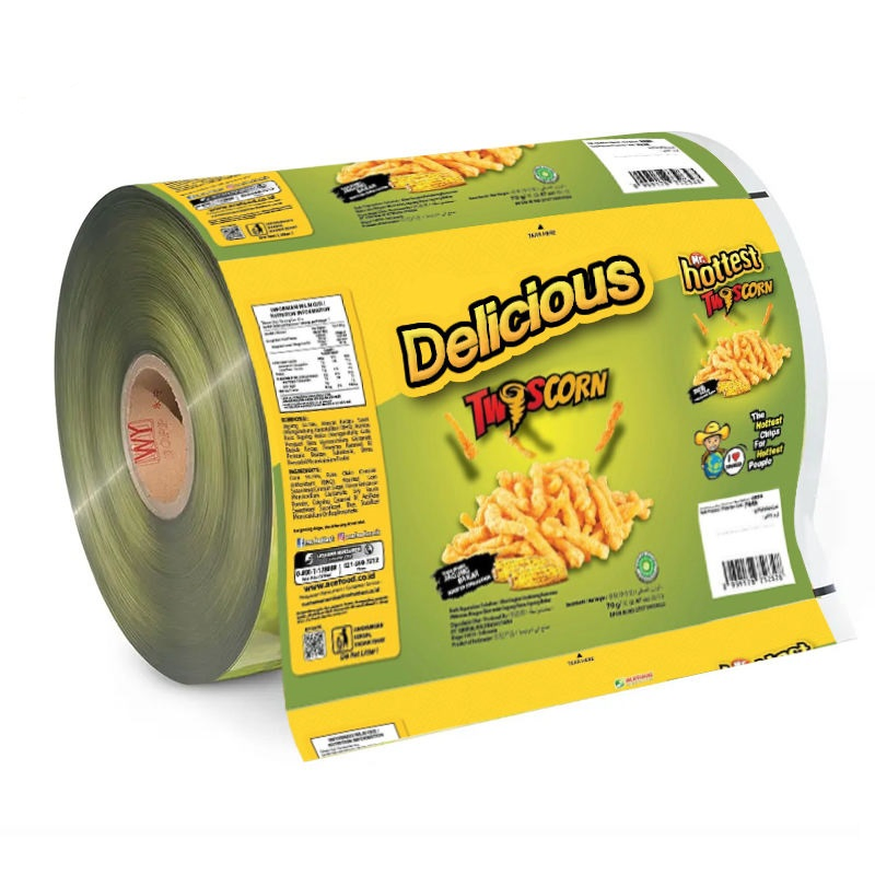 Custom Printed Plastic Aluminum Foil Jumbo Roll Laminated Food Pharmacy Packaging Roll Film for Cosmetics Packaging Plastic Packing Film