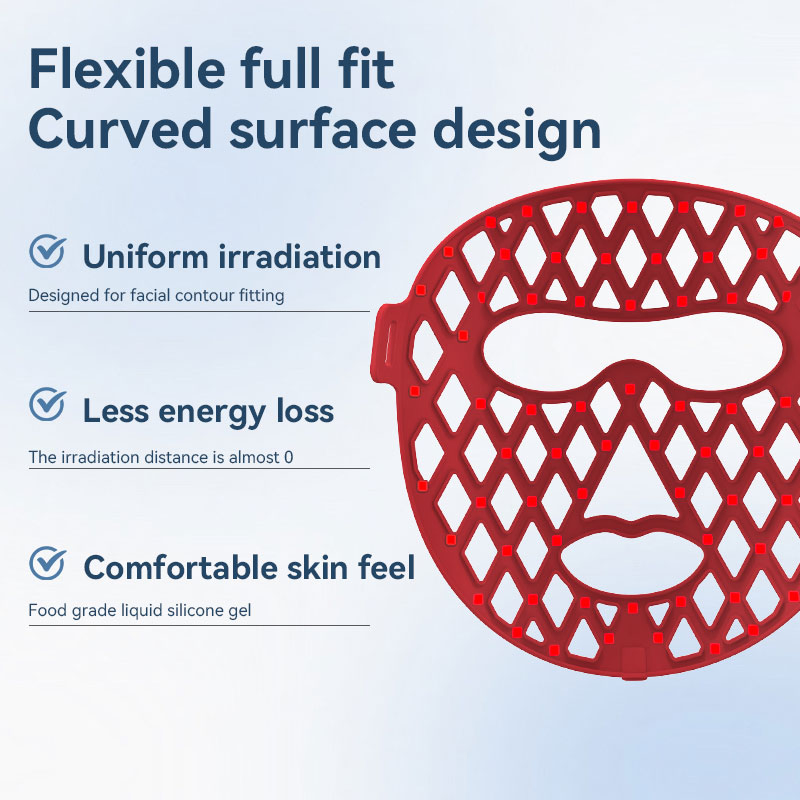Hot Sell Customize Rechargeable 7 Colors Red Light Therapy Mask 3 in 1 Home Use Face LED Mask for Facial Beauty