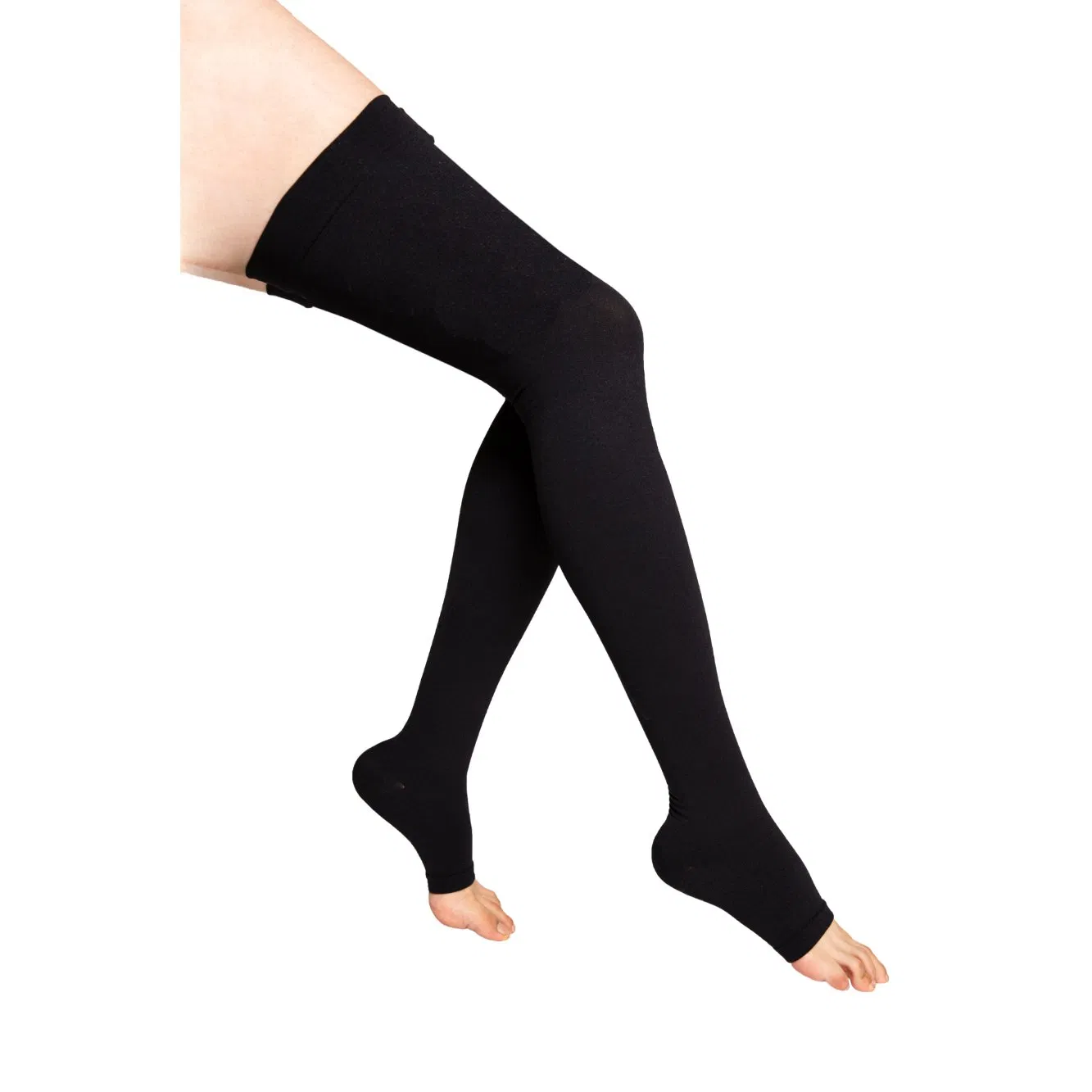 Wholesale15-21mmhg Tight Leggings Open Toe Compression Stocking for Women