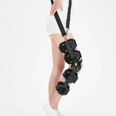 Orthopedics Products Telescope Post Op ROM Knee Brace Hinged Knee Brace Adjustable