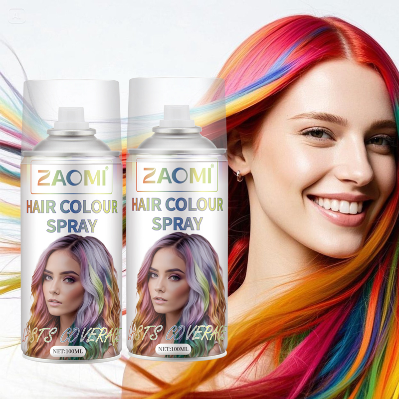 OEM Wholesale Private Label Fast Color Hair Dye Spray Temporary Washable Hair Color Dye Spray for Party