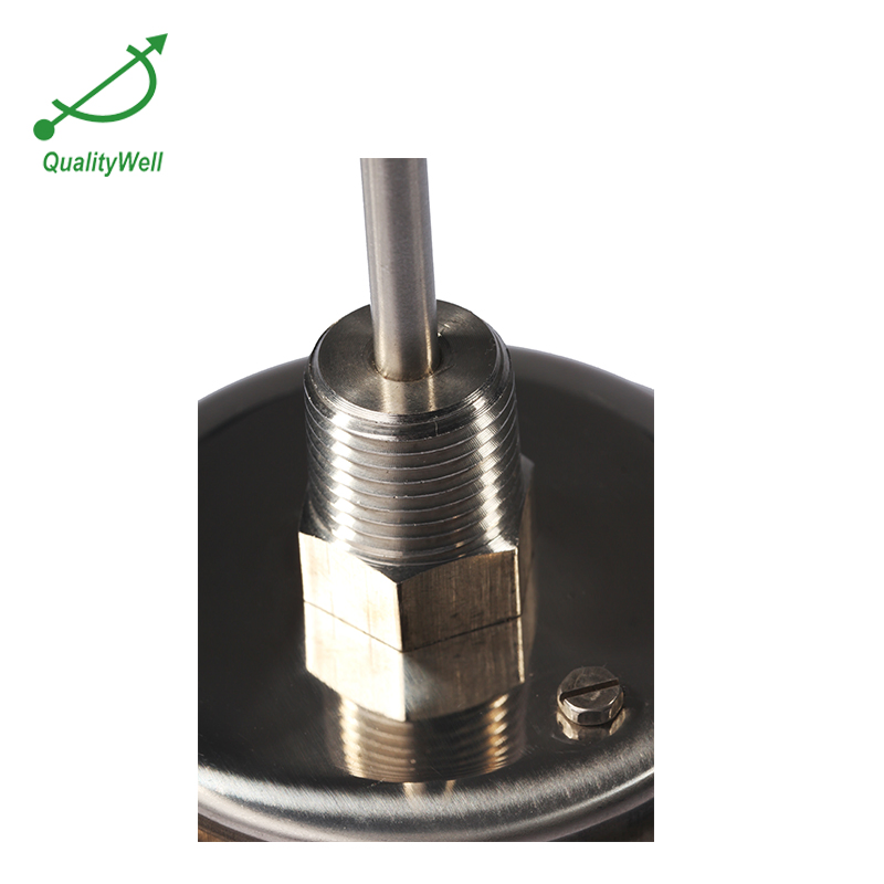 Hermetically Sealed Bezel Back Connection Mechanical Temperature Instrumentation Thermometer