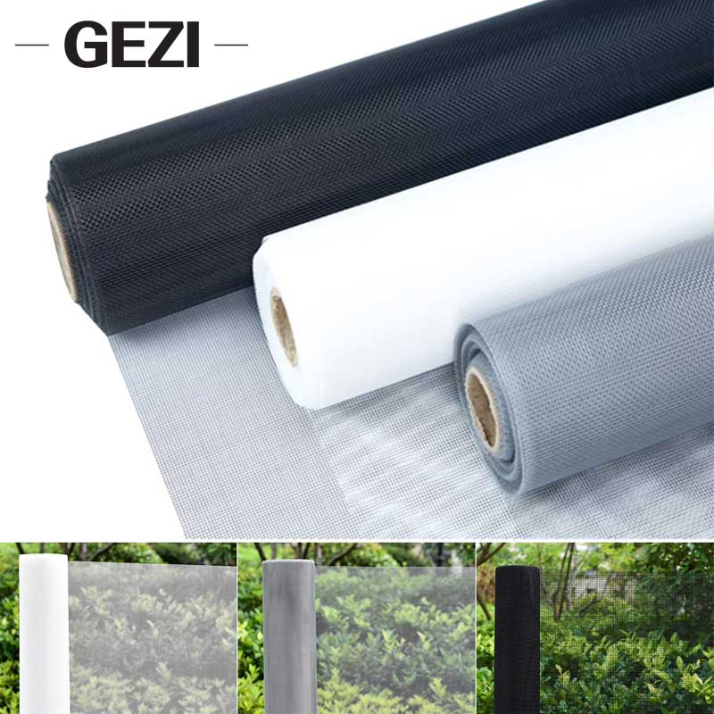 18X16 20X20 Grey Black White Brown PVC Coated UV Resistant Fire Retardant Corrosion Resistant Durable Washable Flexible Fiberglass Fly Insect Window Mesh Screen