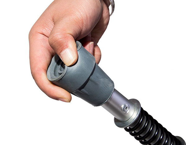 Stainless Steel Spring Shock Absorbing Crutch with Comfortable Height-Adjustable Underarm Support Rehabilitation Therapy