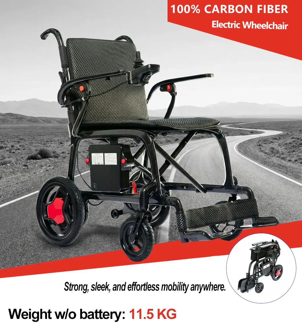 Ultralight Carbon Fiber Folding Electric Wheelchair