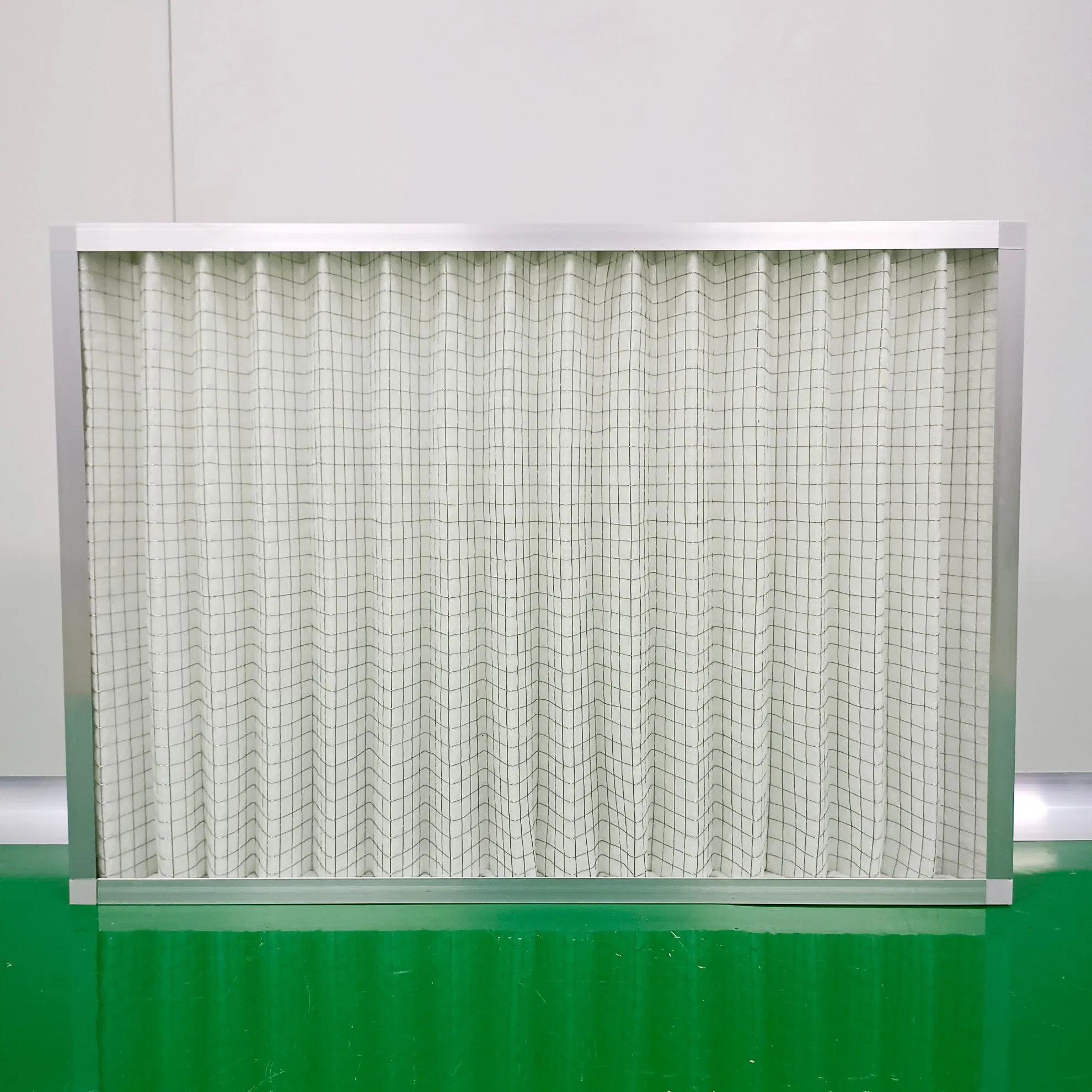 Customized Panel Pleated Pre 20*20*1 24*24*1 Aluminum Frame Air Washable Metal Filter