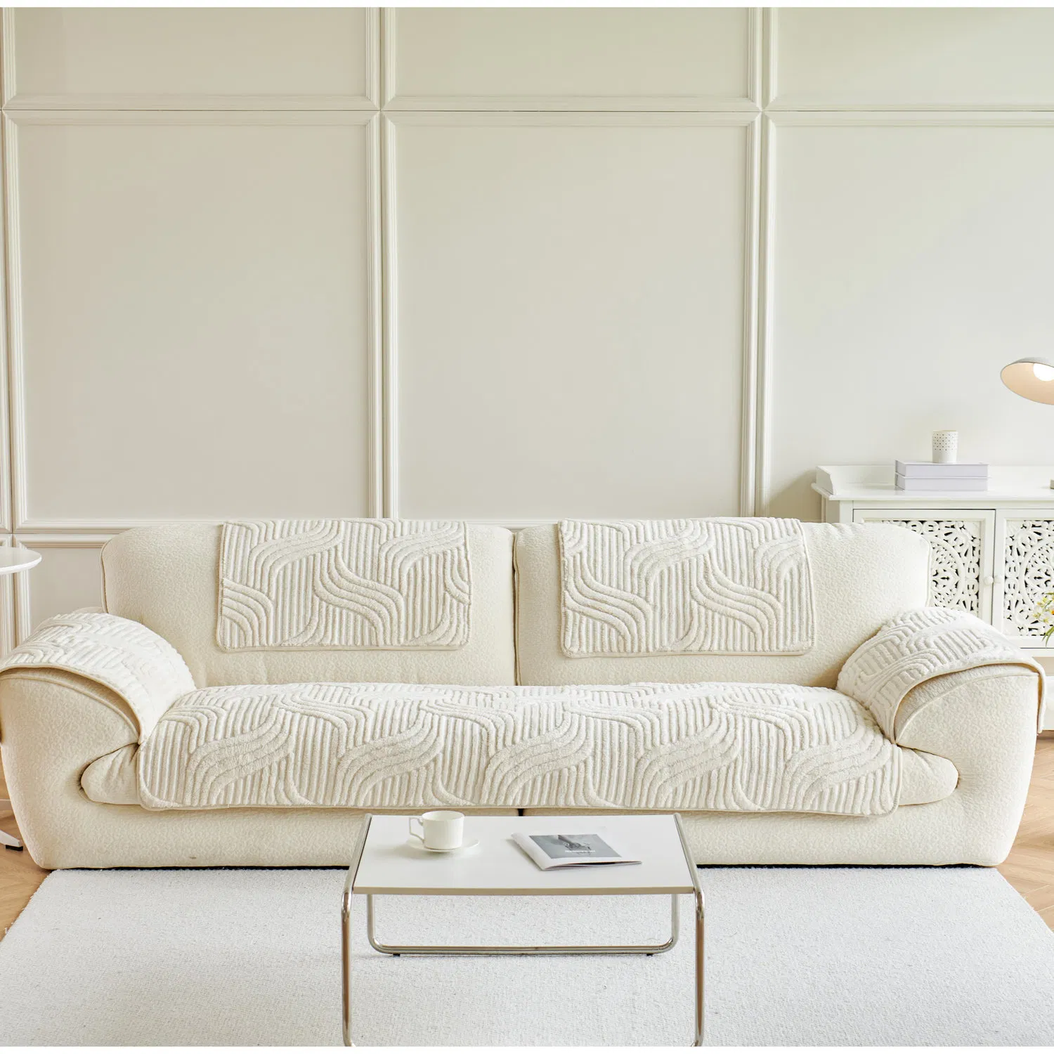 Machine Washable Thick and Warm Sofa Cushion Cover for Easy Cleaning